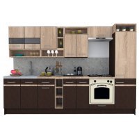 Bucatarie COSSY NEW 310 A1 Wenge / Stejar Sonoma